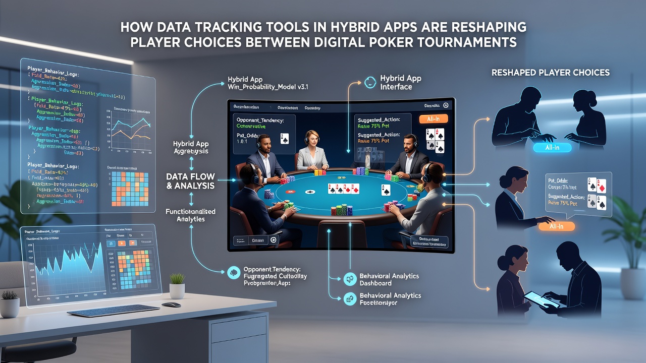 Mobile app screen displaying personalized recommendations for poker tournaments and sports wagers based on tracked user data
