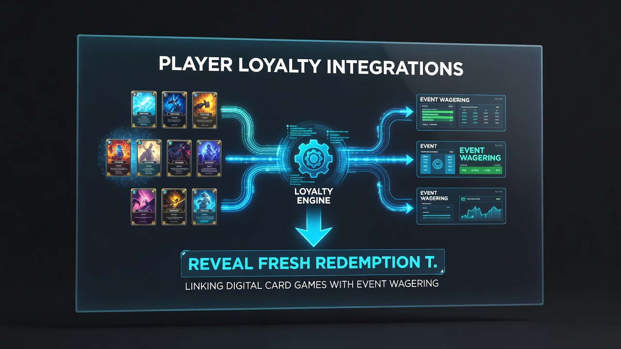 Analytics dashboard displaying redemption trends between digital card games and event wagering across North American platforms in 2026