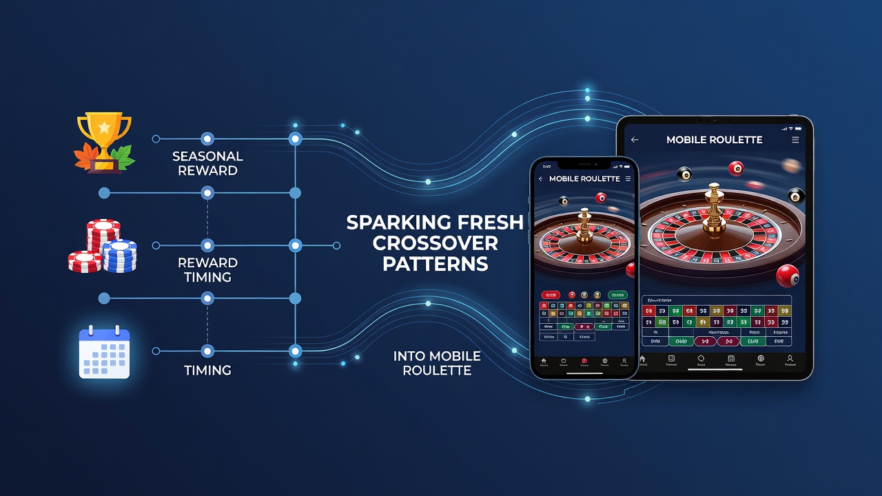Mobile roulette interface displaying seasonal bonus indicators alongside poker tournament history